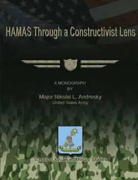 Paperback HAMAS Through a Constructivist Lens Book