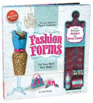 Paperback Fashion Forms [With 500 Sequins, 5 Hangers, 3 Dress Stands, Clear Cord and Stencils and 18 Plastic Pattern Pieces Book