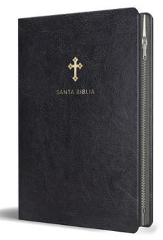 Paperback Biblia Reina Valera 1960 Tamaño Grande, Letra Grande Piel Negra Con Cremallera / Spanish Holy Bible Rvr 1960 Large Size Large Print Black Leather with [Spanish] [Large Print] Book