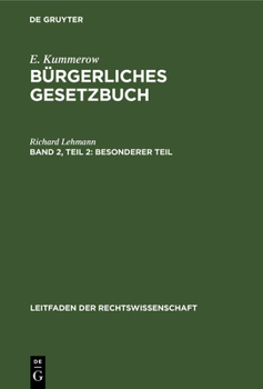 Hardcover Besonderer Teil [German] Book