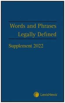 Paperback Words and Phrases Legally Defined 2023 Supplement Book