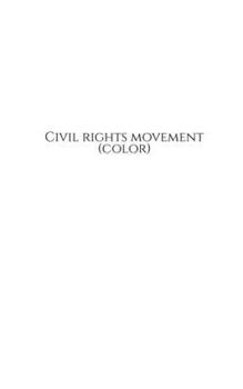 Paperback Civil rights movement (color) Book