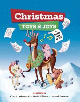 Paperback Christmas Toys & Joys: A Coloring Book for Kids Book