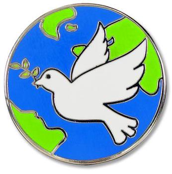 Peace Dove Hard Enamel Pin (Cloisonne Pin)