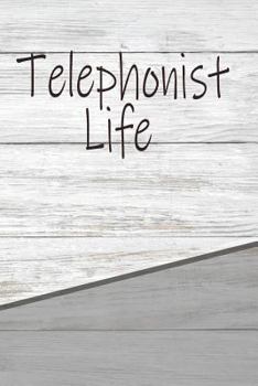 Paperback Telephonist Life: Personalized Rustic Isometric Dot Notebook 120 Pages 6x9 Book