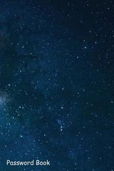 Paperback Password Book: Include Alphabetical Index with Space Texture Painted Plywood Book