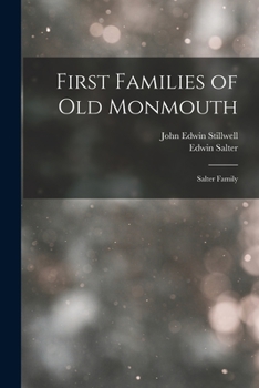 Paperback First Families of Old Monmouth: Salter Family Book