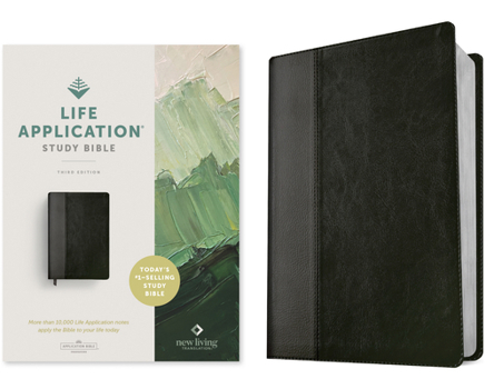 Imitation Leather NLT Life Application Study Bible, Third Edition (Leatherlike, Black/Onyx, Red Letter) Book