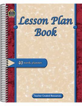 Paperback Lesson Plan Book 40 Week Planner Book