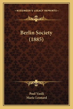 Paperback Berlin Society (1885) [German] Book
