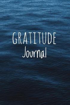 Paperback Gratitude Journal: Calm Blue Water Book