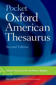 Paperback Pocket Oxford American Thesaurus, 2e Book