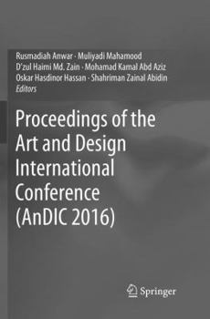 Paperback Proceedings of the Art and Design International Conference (Andic 2016) Book