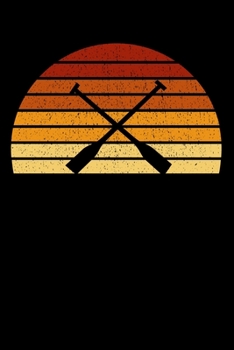 Rower Notebook: Vintage Sunset Rowing 6 x 9 Dotted Dot Grid Journal Gift For Rowers And Rowing Lovers (108 Pages)