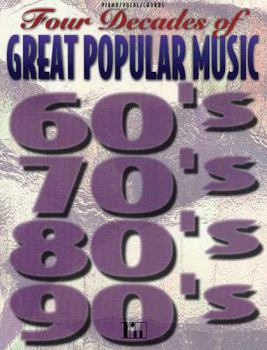 Paperback Four Decades of Great Popular Music: Piano/Vocal/Chords Book