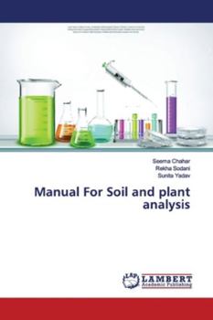 Paperback Manual For Soil and plant analysis Book