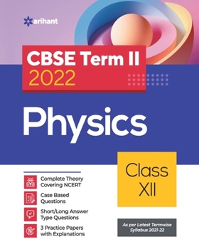 Paperback CBSE Term II Physics 12th Book