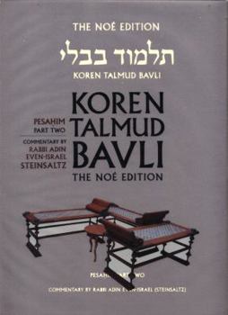 Pesahim Part Two, Daf Yomi B&W - Book #7 of the Koren Talmud Bavli Noé Edition