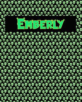 Paperback 120 Page Handwriting Practice Book with Green Alien Cover Emberly: Primary Grades Handwriting Book