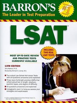 Paperback Barron's LSAT Book