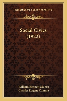 Paperback Social Civics (1922) Book