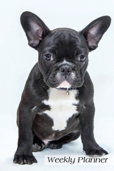 Weekly Planner: Bulldog Agenda Scheduler Daily Planner 6x9 52 weeks