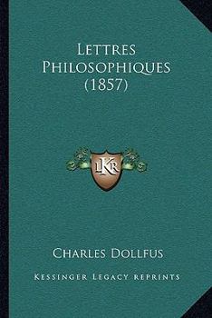 Paperback Lettres Philosophiques (1857) [French] Book