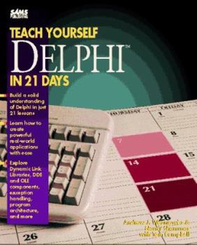 Paperback Teach Yourself Delphi in 21 Days Book