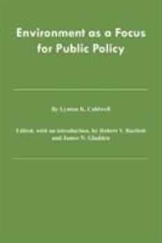 Hardcover Environment as a Focus for Public Policy Book
