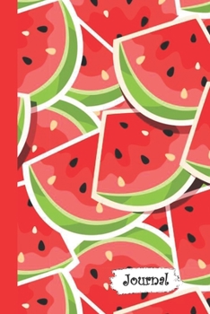 Paperback Journal: Summer Watermelon Diary with Blank Lined Notebook Paper Book