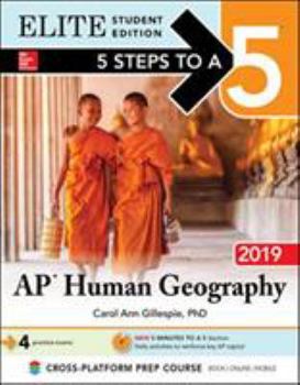 Paperback 5 Steps to a 5: AP Human Geography 2019 Elite Student Edition Book