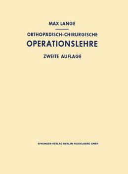 Paperback Orthopädisch-Chirurgische Operationslehre [German] Book