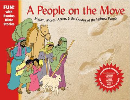 Hardcover A People on the Move: Moses, Miriam, Aaron, & the Exodus of the Hebrew People [With Booklets and Gameboard] Book