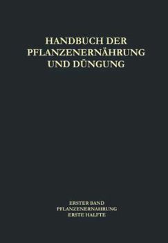 Paperback Pflanzenernährung [German] Book