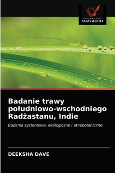 Paperback Badanie trawy poludniowo-wschodniego Radżastanu, Indie [Polish] Book