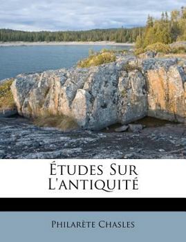 Paperback Études Sur l'Antiquité [French] Book