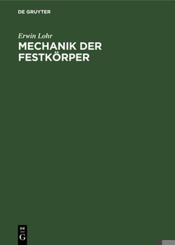 Hardcover Mechanik der Festkörper [German] Book