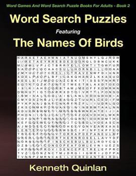 Paperback Word Search Puzzles Featuring The Names Of Birds Book