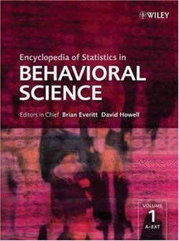 Hardcover Encyclopedia of Statistics in Behavioral Science Book