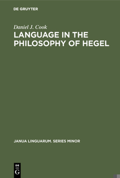 Hardcover Language in the Philosophy of Hegel Book