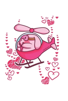 Funny Rabbit Pilot Notebook: Graph Paper Journal 6x9 - 120 Pages