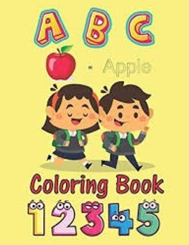 Paperback ABC Coloring Book: my first coloring book, High quality, a book contains Numbers, Letters, and More, and inside it 60 pages Book