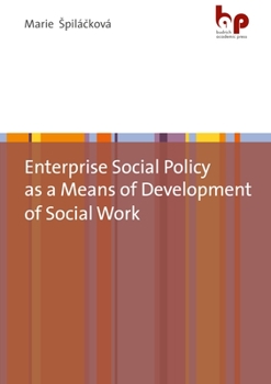 Paperback Enterprise Social Policy as a Means of Development of Social Work Book