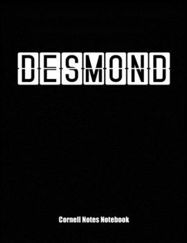 Cornell Notes Notebook: Cornell Note Paper Notebook. Blank Books for College Students. Large College Ruled Medium Lined Journal Note Taking System for School and University. Personalized Name: Desmond