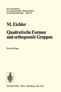 Paperback Quadratische Formen Und Orthogonale Gruppen [German] Book