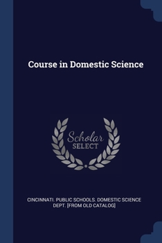 Paperback Course in Domestic Science Book