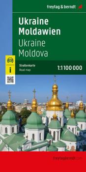 Map Ukraine - Moldawien, Straßenkarte 1:1.000.000, freytag & berndt Book