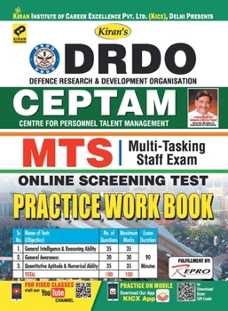 Paperback DRDO-CEPTAM-MTS-PWB-E-20 SETS-2019-Fresh Book