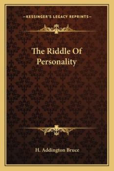 Paperback The Riddle Of Personality Book