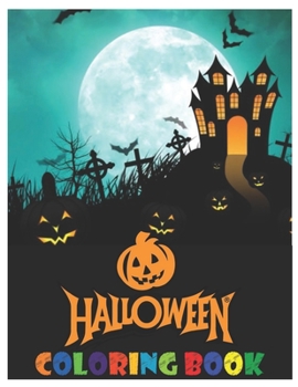 Paperback Halloween: coloring book for kids ages 3-9 Book
